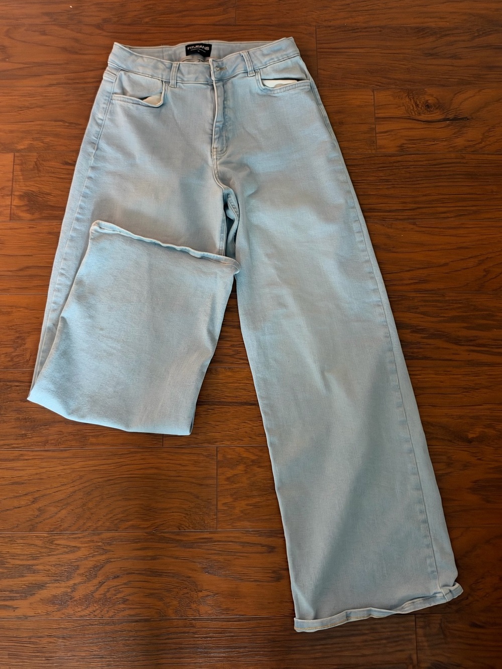 FITJEANS Light Blue Straight Leg Jeans - Women
